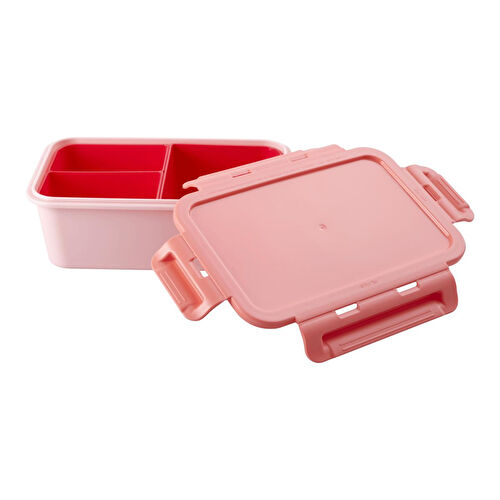 Rice Plastik Lunchbox - Pembe Ve Kırmızı