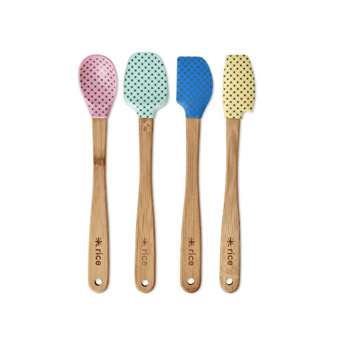 Rice 4'lü Küçük Silikon Spatula - Renkli