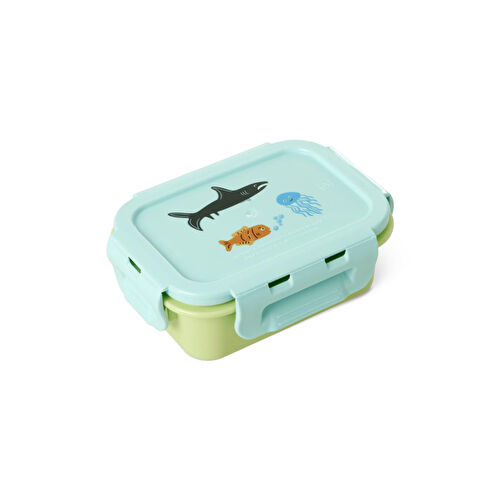 Rice Plastik Small Lunchbox - Mint Vahşi Yaşam