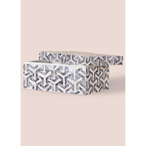 The Mia Sedef Dikdörtgen Kutu 25x16x12 Cm Tlc0087