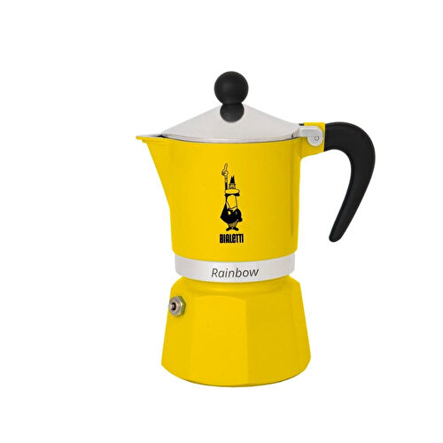 Bialetti Rainbow Sarı Mokapot (6 Cup) Bialetti Rainbow Sarı Mokapot (6 Cup)