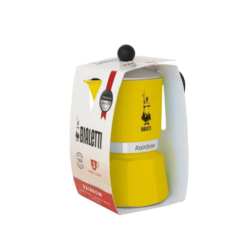 Bialetti Rainbow Sarı Mokapot (6 Cup)