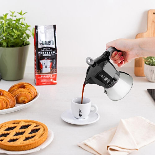 Bialetti İndüksiyon Mokapot Siyah 2 Cup