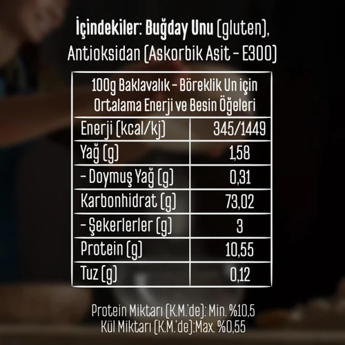 Tellioğlu Baklavalık Böreklik Un 1 Kg