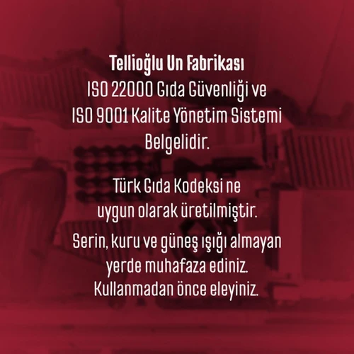 Tellioğlu Baklavalık Böreklik Un 2 Kg