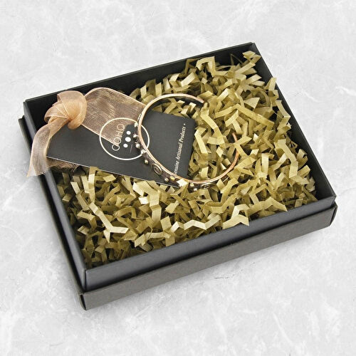 Coho Objet Coho Tılsım Bakır El İşleme Damla Bileklik