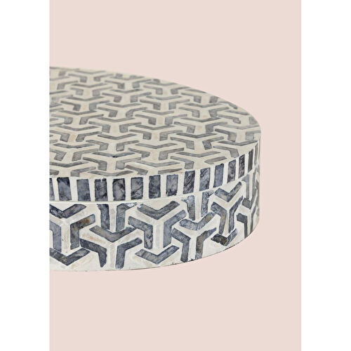 The Mia Sedef Yuvarlak Kutu 40x30x8 Cm Tlc0089 The Mia Sedef Yuvarlak Kutu 40x30x8 Cm Tlc0089