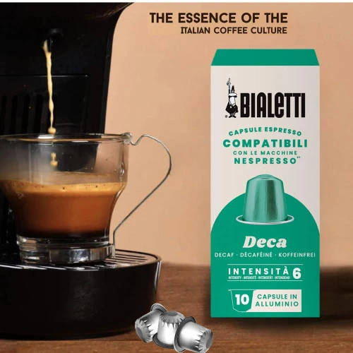 Bialetti Nespresso Uyumlu Kapsül Kahve Decaffeinato 20 Adet