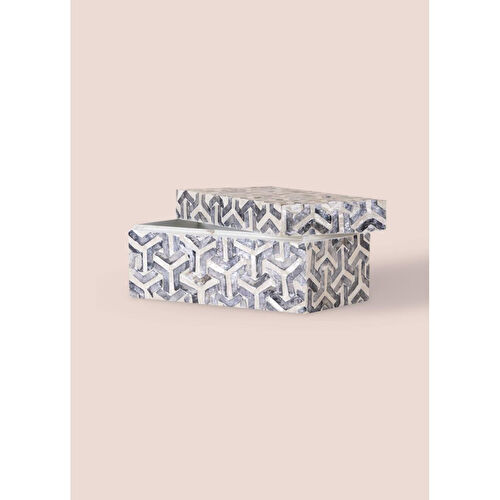 The Mia Sedef Dikdörtgen Kutu 21x12x10 Cm Tlc0088