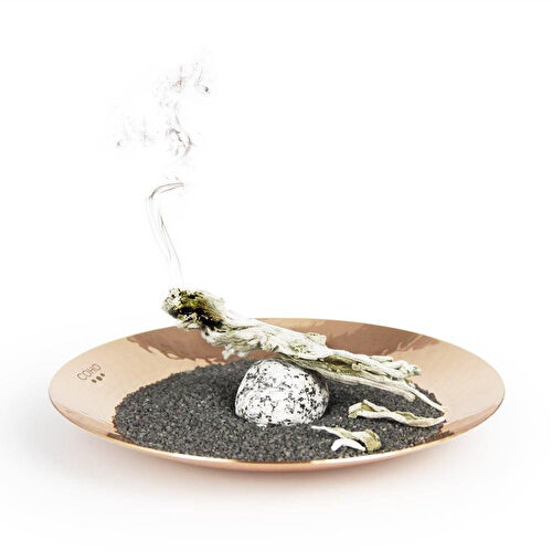 Coho Objet Coho Artisan Prana Dövme Bakır Tütsü Kasesi