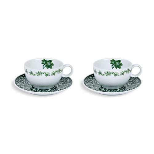 Fern&Co Victorian Garden Collection 2 Li Çay Fincanı Seti / Hediye Kutulu