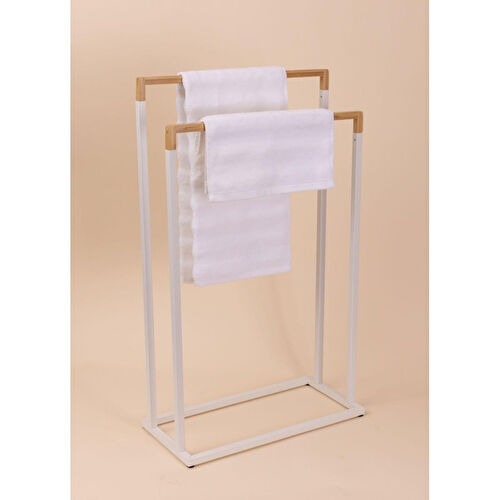The Mia Metal Havlu Askılığı Beyaz Glv0763