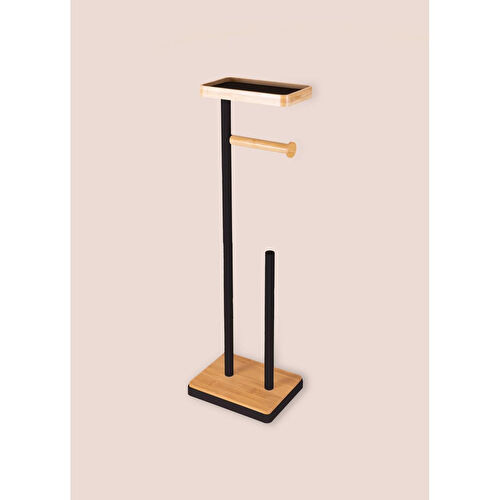 The Mia Tepsili Tuvalet Kağıdı Standı Siyah Glv0756 The Mia Tepsili Tuvalet Kağıdı Standı Siyah Glv0756