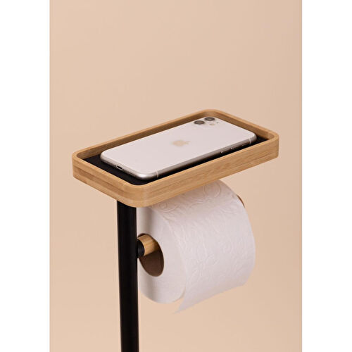 The Mia Tepsili Tuvalet Kağıdı Standı Siyah Glv0756 The Mia Tepsili Tuvalet Kağıdı Standı Siyah Glv0756