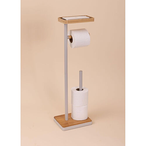 The Mia Tepsili Tuvalet Kağıdı Standı Gri Glv0758 The Mia Tepsili Tuvalet Kağıdı Standı Gri Glv0758