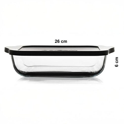 Paşabahçe 59034 Gri Kapaklı Borcam 1950cc Kare 1 Adet