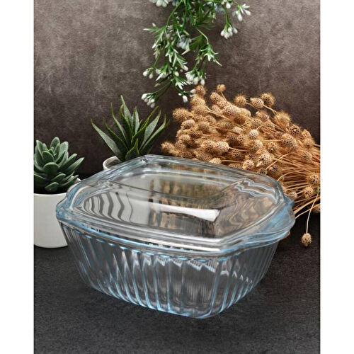 Paşabahçe 59039 Kare Kapaklı Borcam 1170cc Tencere 1 Adet