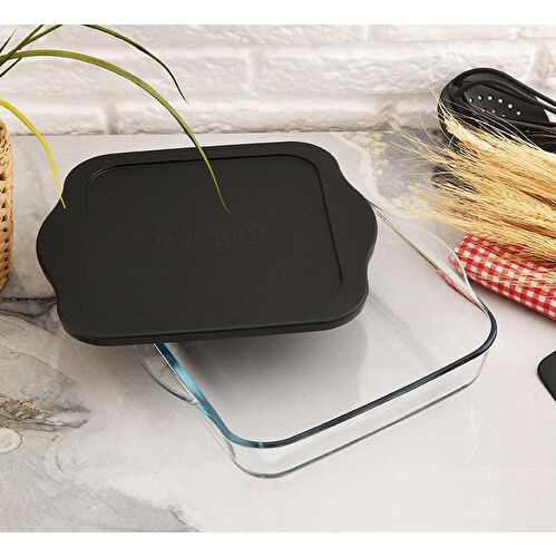 Paşabahçe 59034 Siyah Kapaklı Borcam 2000cc Kare 1 Adet