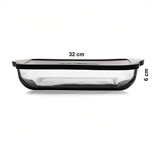 Paşabahçe 59024 Siyah Kapaklı Borcam 3200cc 1 Adet