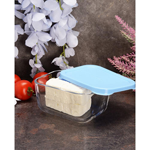 Paşabahçe 53733 Snowbox Saklama Kabı Mavi 420cc 2 Adet