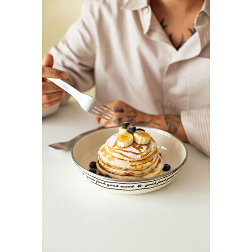 Emaylab Mood Emaye Bowl Tabağı - Bowl Kase - Salata Kasesi - Sunum Kasesi 21cm