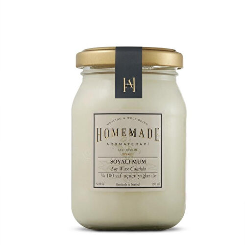 Homemade Aromaterapi Patchouli Lavanta Soyalı Mum - Orta - 190 Ml
