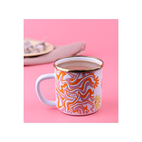 Emaylab Retro Hippi Emaye Kupa