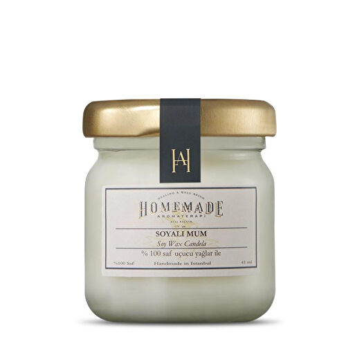 Homemade Aromaterapi Limon Itır Soyalı Mum - 41 Ml