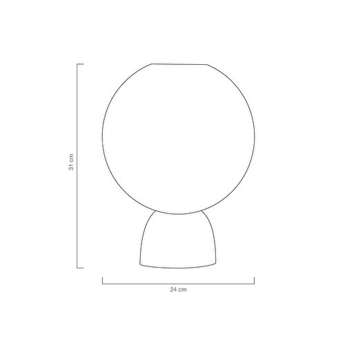 Soli Workshop Luna Medium Masa Lambası - Mavi