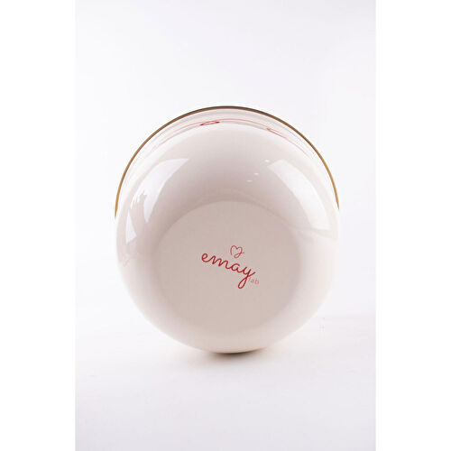 Emaylab Merry Yılbaşı Özel Emaye Karıştırma Kabı- 24cm 4 Litre