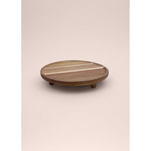 The Mia Natura Akasya Ayaklı Servis 32 Cm