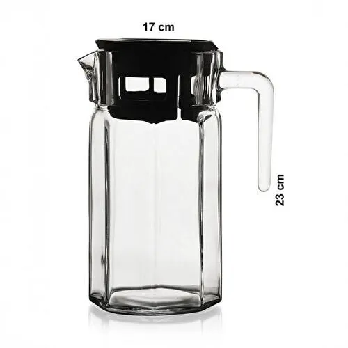 Paşabahçe Köşem 1250cc Gri Kapaklı Sürahi 43414