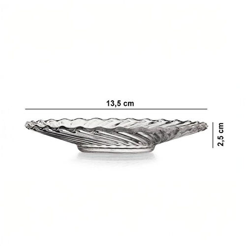 Paşabahçe El İmalatı Crystallin Circle Çay Tabağı 24391