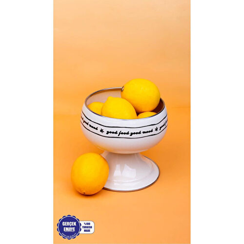 Emaylab Mood Emaye Meyvelik / Ayaklı Kase 14cm (orta Boy)
