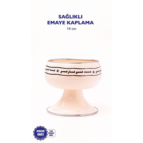 Emaylab Mood Emaye Meyvelik / Ayaklı Kase 14cm (orta Boy)