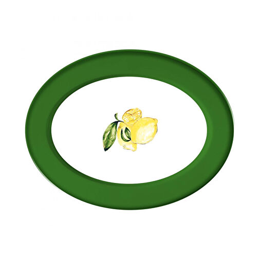 Fern&Co Citrus Collection Porselen Oval Servis Tabağı