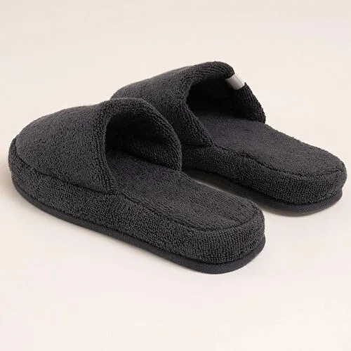 Penelope %100 Pamuk Havlu Terlik 36-37 Antrasit - Noa Serisi