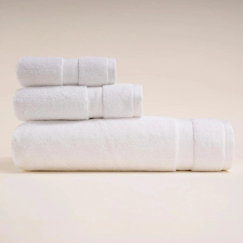 Penelope %100 Pamuk Havlu 100x150 Cm Beyaz - Noa Serisi