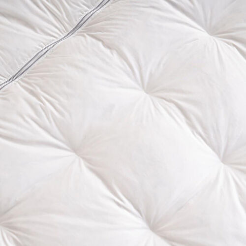 Penelope Tüy Geçirmez 2'ye Ayrılabilen %100 Kaz Tüyü Topper 160x200 Cm - Piume Punto Comfort