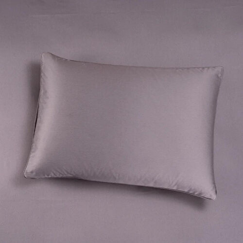 Penelope %100 Pamuk Saten Lastikli Çarşaf Seti 180x200 Cm Antrasit - Lia Serisi