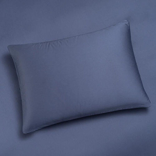 Penelope %100 Pamuk Saten Lastikli Çarşaf Seti 160x200 Cm Lacivert - Lia Serisi