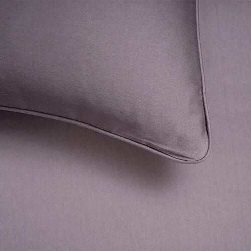 Penelope %100 Pamuk Saten Lastikli Çarşaf Seti 200x200 Cm Antrasit - Lia Serisi