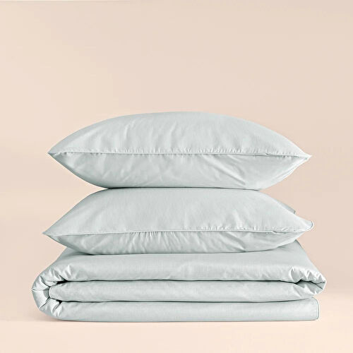 Penelope %100 Pamuk Percale Nevresim Seti 200x220 Cm Mavi - Pure Serisi