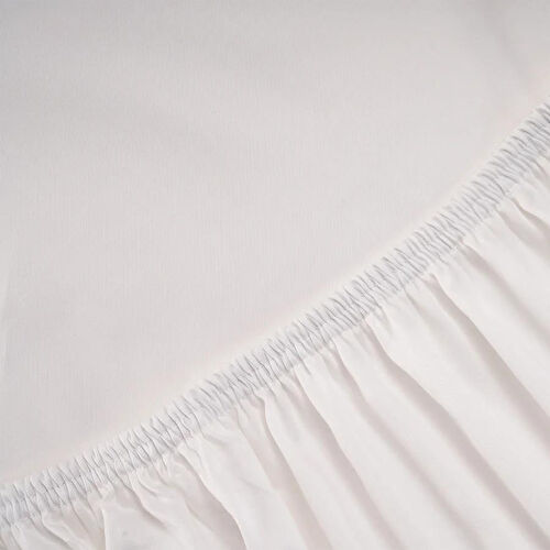 Penelope %100 Pamuk Saten Lastikli Çarşaf Seti 160x200 Cm Beyaz - Lia Serisi