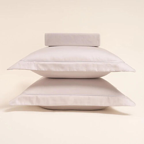 Penelope %100 Pamuk Saten Nevresim Seti 200x220 Cm Gri - Lia Serisi
