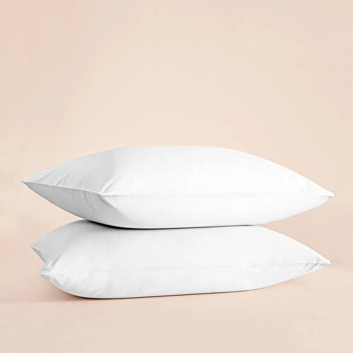 Penelope %100 Pamuk Percale 2'li Yastık Kılıfı Beyaz - Pure Serisi