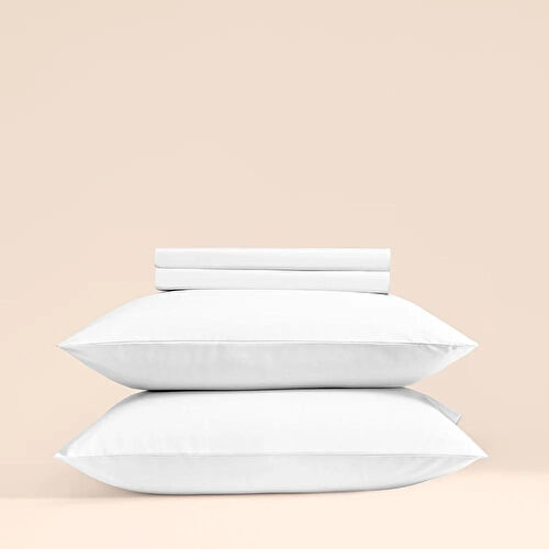 Penelope %100 Pamuk Percale Lastikli Çarşaf 180x200 Cm Beyaz - Pure Serisi