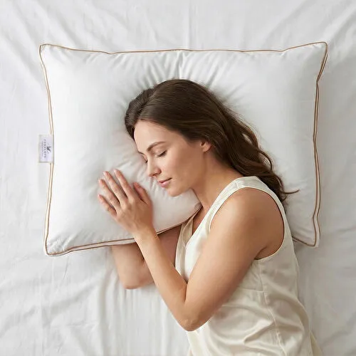 Penelope Nefes Alabilen %100 Mikroelyaf Dolgulu Yastık - Palia Deluxe Firm