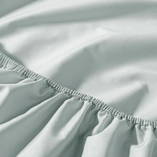 Penelope %100 Pamuk Percale Lastikli Çarşaf 160x200 Cm Mavi - Pure Serisi