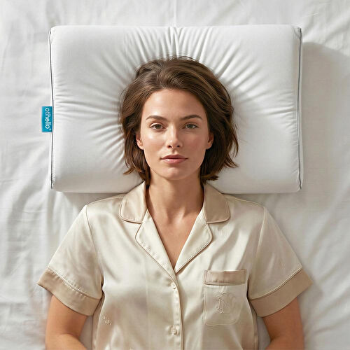 Othello Medica Airmed Hava Kanallı Baş Ve Boyun Destek Visko Yastık 60x40+11/10 Cm